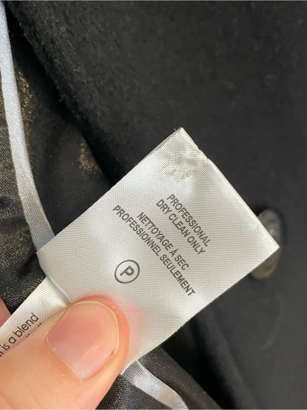 Calvin Klein Black Single-Breasted Wool Trench Coat - Picture 13 of 16